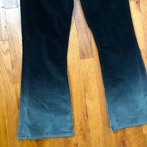 Hudson Los Angeles “Holly” Flares - Ombré Velvet/Velour Cropped Flare Pants